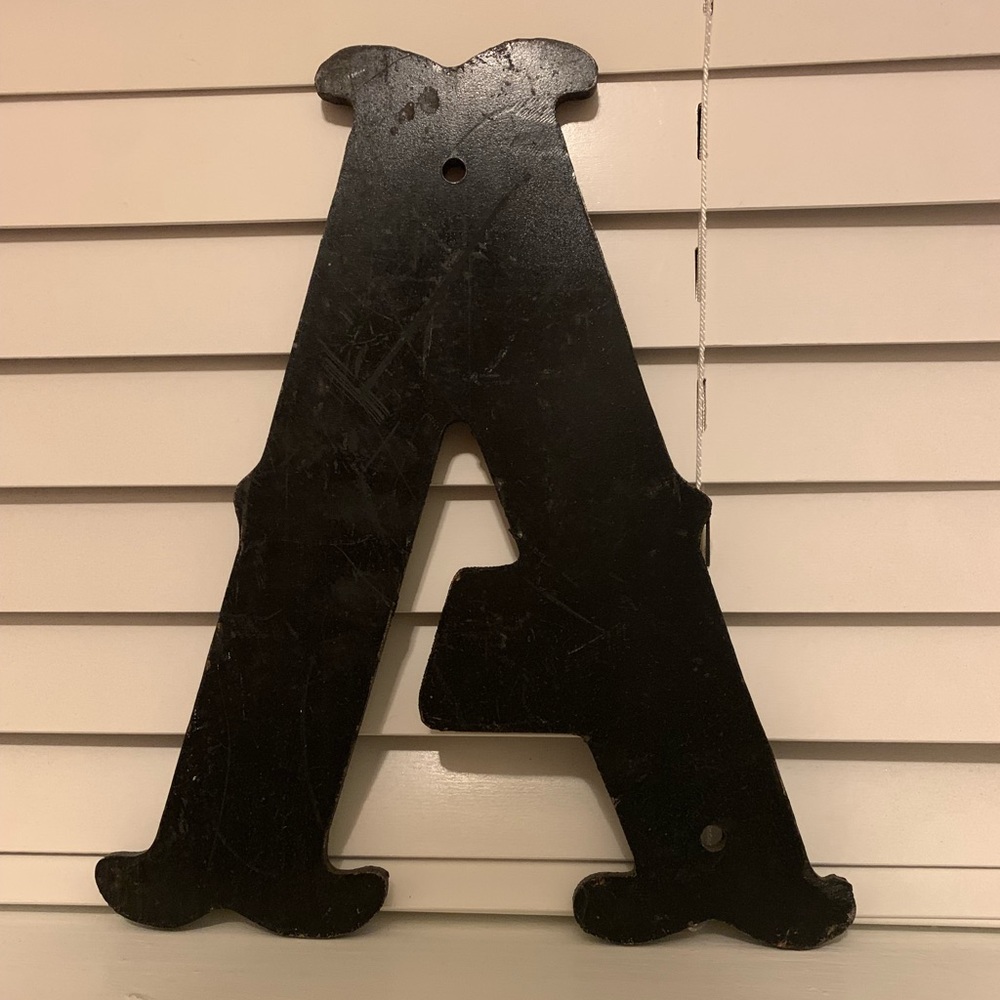 Vintage Letter “A” Signage